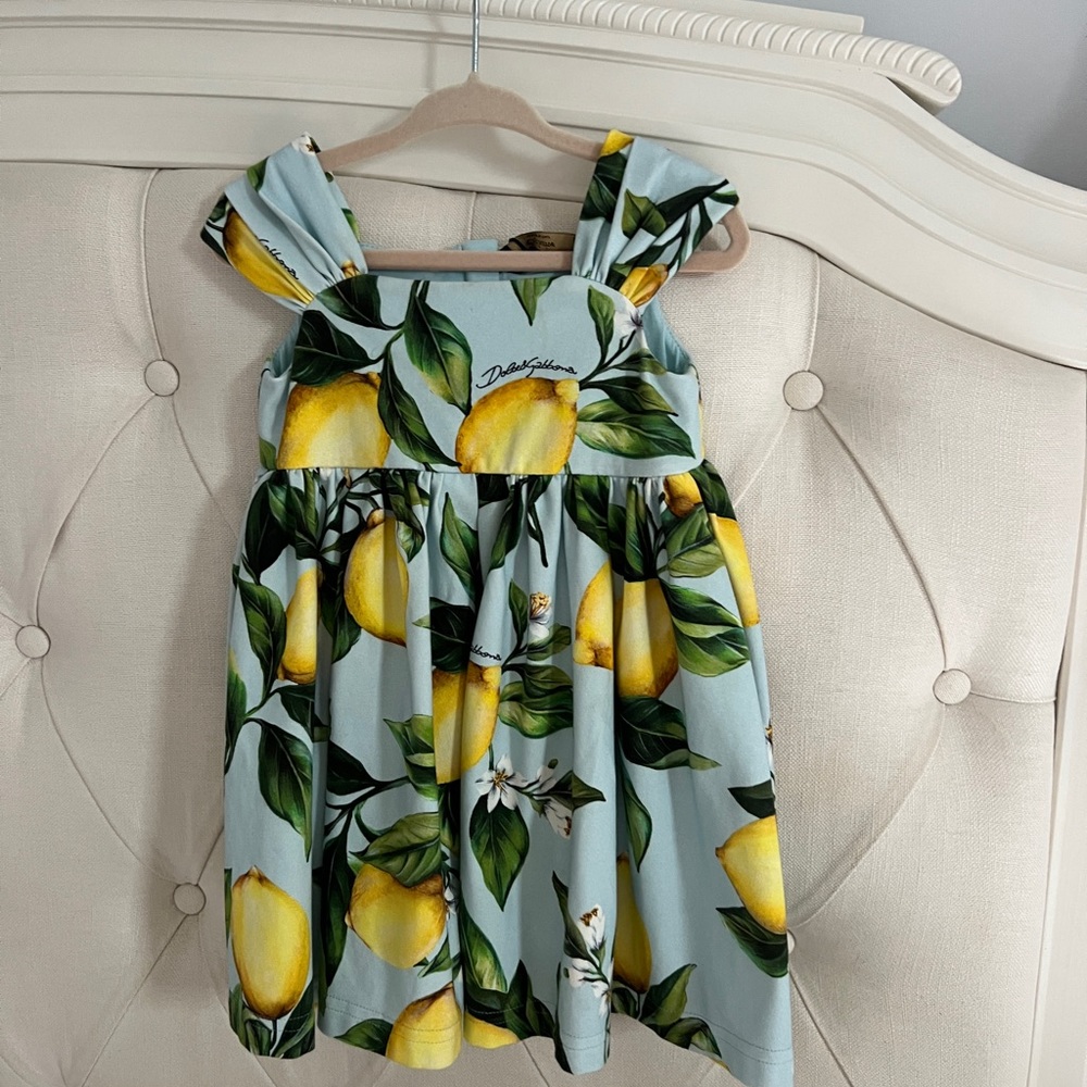Dolce Gabbana lemon dress size 12-18 m